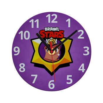 Brawl Stars Shelly, Ρολόι τοίχου γυάλινο (20cm)