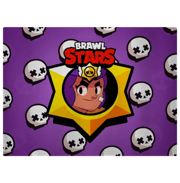 Brawl Stars Shelly — Επιφάνεια κοπής γυάλινη (38x28cm)