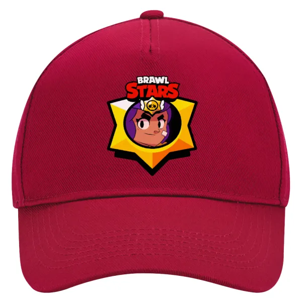 Brawl Stars Shelly — Καπέλο Ενηλίκων Ultimate ΚΟΚΚΙΝΟ, (100% ΒΑΜΒΑΚΕΡΟ DRILL, ΕΝΗΛΙΚΩΝ, UNISEX, ONE SIZE)