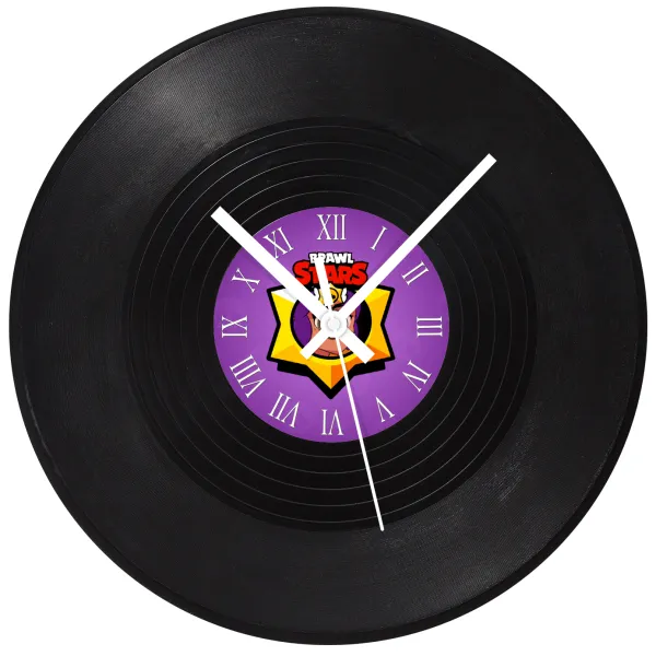 Brawl Stars Shelly — Vinyl record wall clock (30cm)