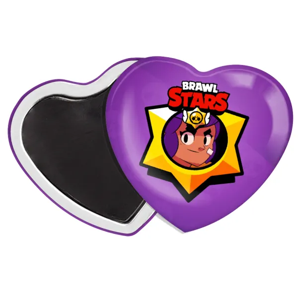 Brawl Stars Shelly — Heart magnet (57x52mm)