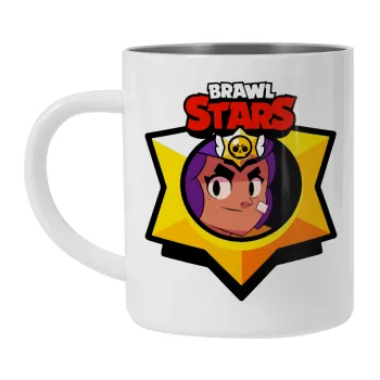 Brawl Stars Shelly, Mug Stainless steel double wall 300ml