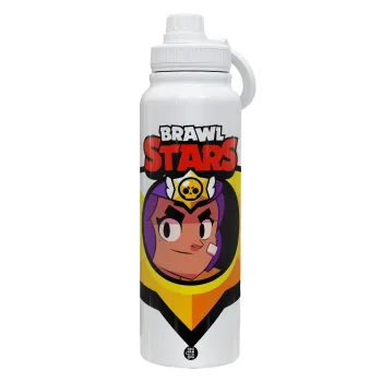 Brawl Stars Shelly, Θερμός 1L Ανοξείδωτο με Βάση Κινητού & Διπλά Τοιχώματα