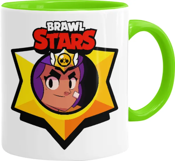 Brawl Stars Shelly — Κούπα χρωματιστή βεραμάν, κεραμική, 330ml