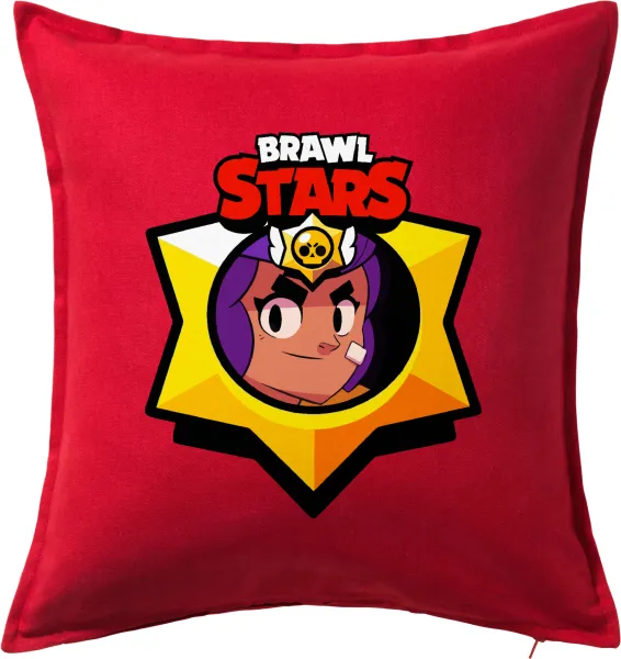 Brawl Stars Shelly — Μαξιλάρι καναπέ Κόκκινο 100% βαμβάκι, περιέχεται το γέμισμα (50x50cm)