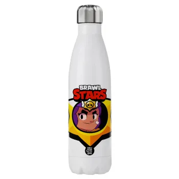 Brawl Stars Shelly, Μεταλλικό παγούρι θερμός (Stainless steel), διπλού τοιχώματος, 750ml