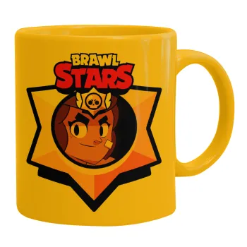 Brawl Stars Shelly, Κούπα, κεραμική κίτρινη, 330ml