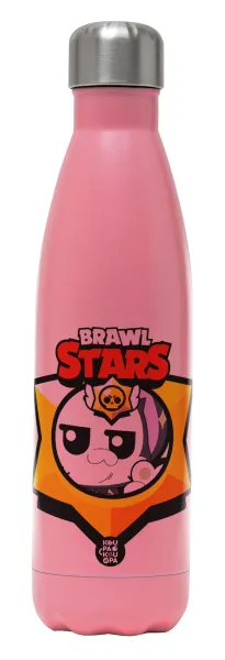 Brawl Stars Kit — Metal mug thermos Pink Mat (Stainless steel), double wall, 500ml