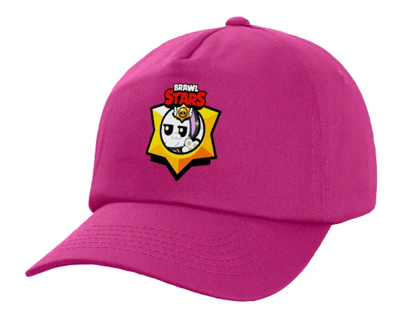 Brawl Stars Kit — Adult Baseball Cap, 100% Cotton, Purple (COTTON, ADULT, UNISEX, ONE SIZE)