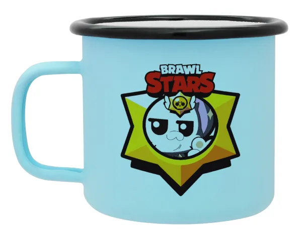 Brawl Stars Kit — Κούπα Μεταλλική εμαγιέ ΜΑΤ σιέλ 360ml