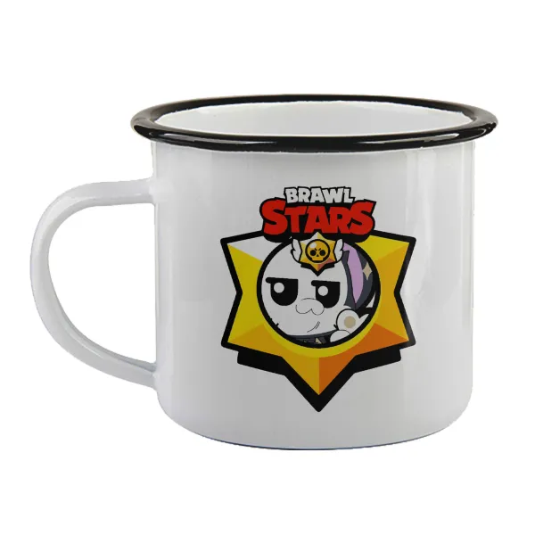 Brawl Stars Kit — Enamel mug with black rim, 360ml