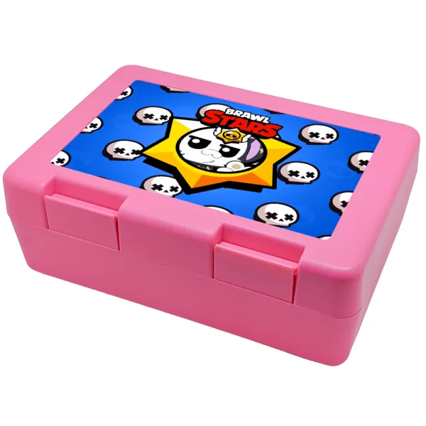 Brawl Stars Kit — Παιδικό δοχείο κολατσιού ΡΟΖ 185x128x65mm (BPA free πλαστικό)
