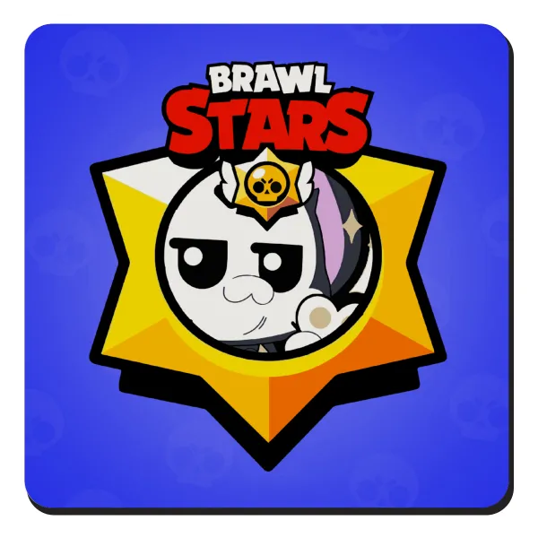 Brawl Stars Kit — Square wooden magnet, 9x9cm