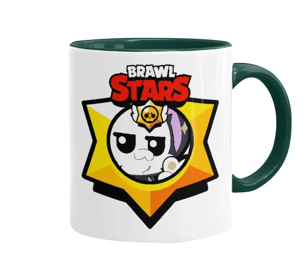 Brawl Stars Kit — Mug colored green, ceramic, 330ml