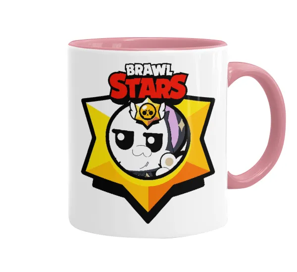 Brawl Stars Kit — Mug colored pink, ceramic, 330ml