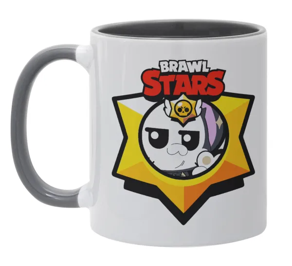 Brawl Stars Kit — Κούπα χρωματιστή γκρι, κεραμική, 330ml