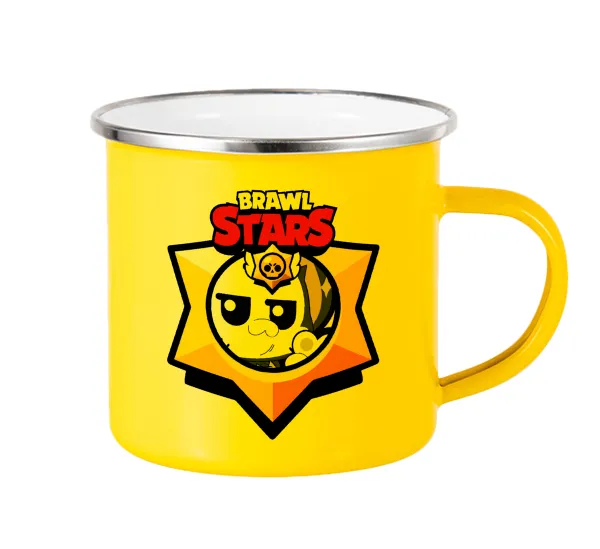 Brawl Stars Kit — Κούπα Μεταλλική εμαγιέ Κίτρινη 360ml