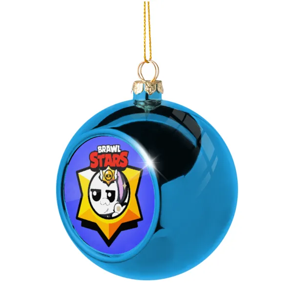 Brawl Stars Kit — Blue Christmas tree ball ornament 8cm