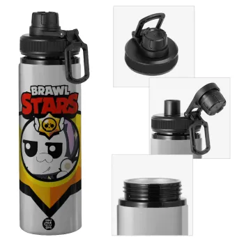 Brawl Stars Kit, Metallic water bottle with safety cap, 850ml aluminum