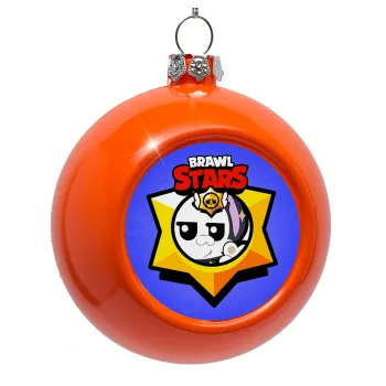 Brawl Stars Kit, Orange Christmas tree ornament bauble 8cm