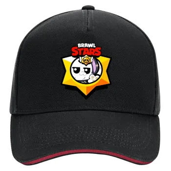 Brawl Stars Kit, DRILL Adult Ultimate Hat BLACK/RED, (100% COTTON, ADULT, UNISEX, ONE SIZE)