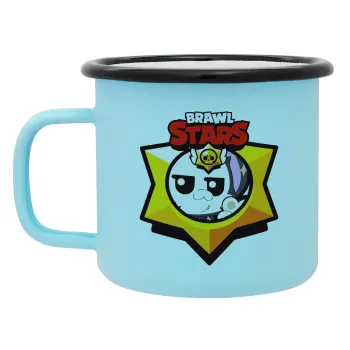 Brawl Stars Kit, Κούπα Μεταλλική εμαγιέ ΜΑΤ σιέλ 360ml