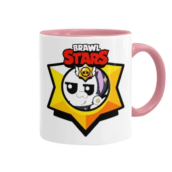 Brawl Stars Kit, Κούπα χρωματιστή ροζ, κεραμική, 330ml