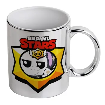 Brawl Stars Kit, Κούπα κεραμική, ασημένια καθρέπτης, 330ml