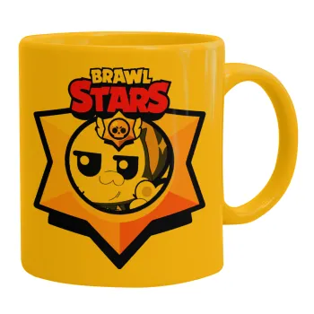 Brawl Stars Kit, Κούπα, κεραμική κίτρινη, 330ml