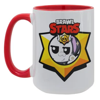 Brawl Stars Kit, Κούπα Mega 15oz, κεραμική Κόκκινη, 450ml