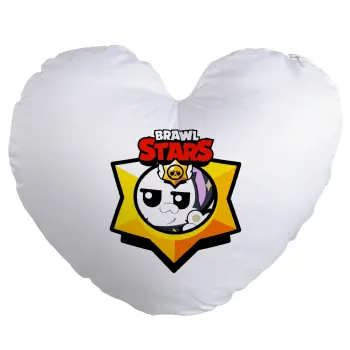 Brawl Stars Kit, Μαξιλάρι καναπέ καρδιά 40x40cm περιέχεται το  γέμισμα
