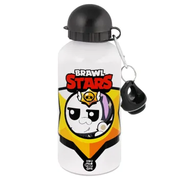 Brawl Stars Kit, Μεταλλικό παγούρι νερού, Λευκό, αλουμινίου 500ml