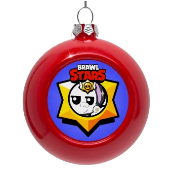 Brawl Stars Kit, Red Christmas tree ornament bauble 8cm