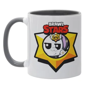 Brawl Stars Kit, Κούπα χρωματιστή γκρι, κεραμική, 330ml