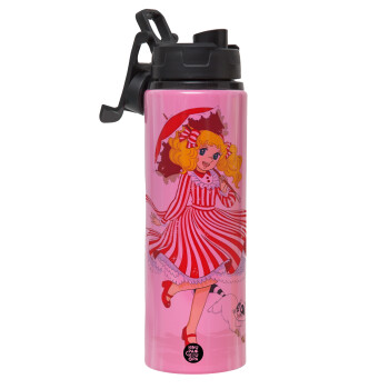 Candy, Metallic water bottle with safety lid, 850ml aluminum
