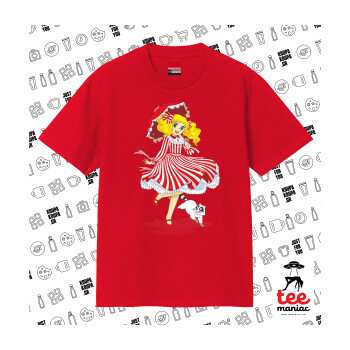 Candy, Κλασικό T-Shirt, διπλής ραφής, χωρίς πλευρικές ραφές ΚΟΚΚΙΝΟ από 100% βαμβάκι. Vegan & OEKO-TEX πιστοποιημένο.