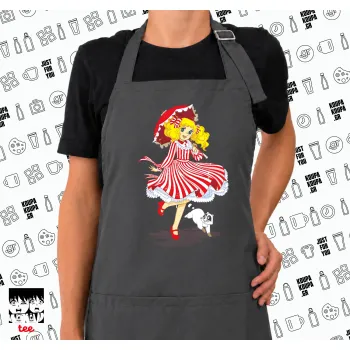 Candy, Ποδιά μακριά Σεφ ολόσωμη με τσέπες GREY (ΕΝΗΛΙΚΩΝ)