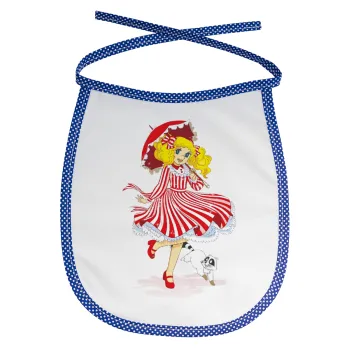 Candy, Σαλιάρα μωρού αλέκιαστη με κορδόνι Μπλε