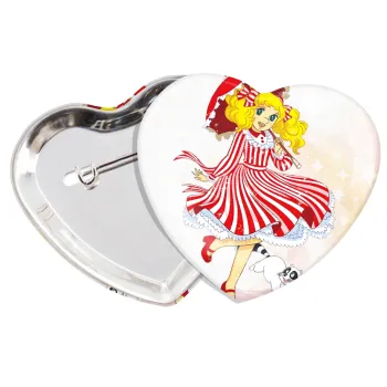 Candy, Κονκάρδα παραμάνα καρδιά (57x52mm)