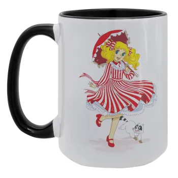 Candy, Κούπα Mega 15oz, κεραμική Μαύρη, 450ml