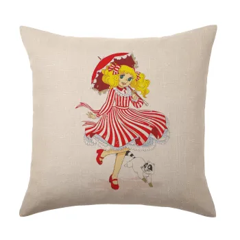Candy, Μαξιλάρι καναπέ ΛΙΝΟ 40x40cm περιέχεται το  γέμισμα