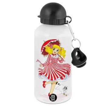 Candy, Μεταλλικό παγούρι νερού, Λευκό, αλουμινίου 500ml