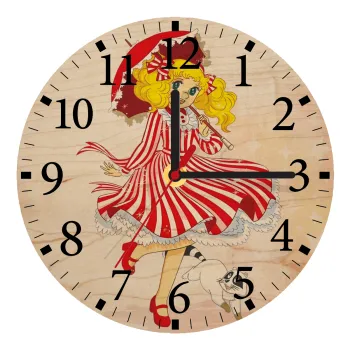 Candy, Ρολόι τοίχου ξύλινο plywood (20cm)