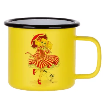Candy, Metallic enamel MATT Yellow cup 360ml