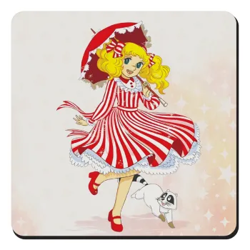 Candy, Τετράγωνο μαγνητάκι ξύλινο 9x9cm