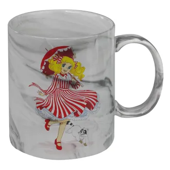 Candy, Κούπα κεραμική, marble style (μάρμαρο), 330ml