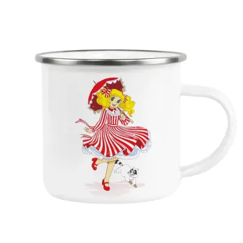 Candy, Κούπα Μεταλλική εμαγιέ λευκη 360ml