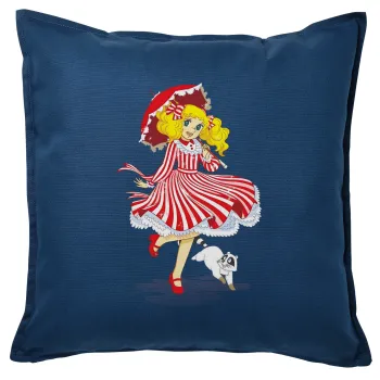 Candy, Sofa cushion Blue 50x50cm includes filling