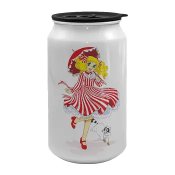 Candy, Κούπα ταξιδιού μεταλλική με καπάκι (tin-can) 500ml