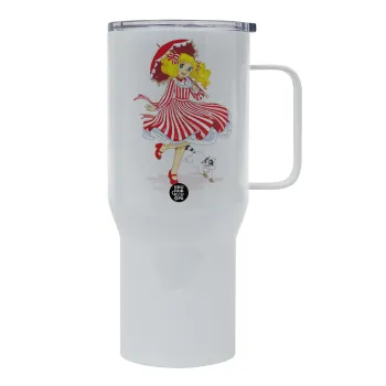 Candy, Mega Stainless steel Tumbler with lid, double wall 750L